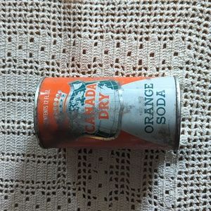 Vintage 1960's Canada Dry Orange Soda Can